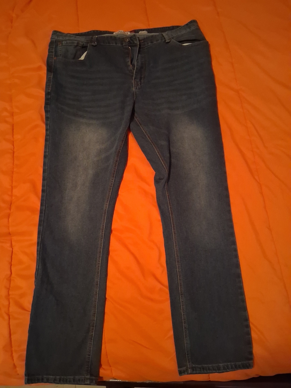 Hudson & Barrow Slim Stretch Jeans Mens 40x32 Blue Sierra Medium Wash Denim